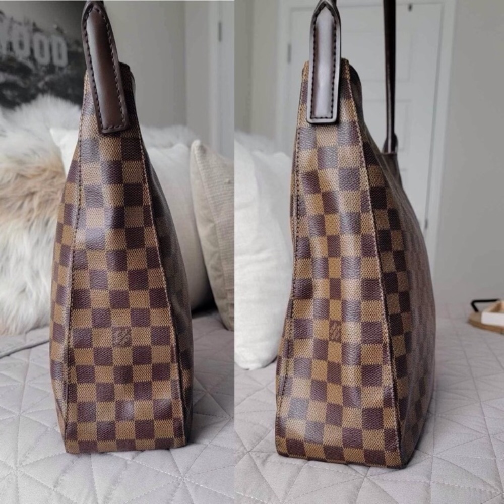 🌟 SPECIAL EDITION 🌟 LOOPING GM DAMIER EBENE LOUIS VUITTON FRENCH BAG - Picture 2 of 12